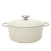 Le Creuset Signature Cocotte Ronde 24cm 240mm Enamel Pot Stylish 21177247164430 Meringue SIGNATURE Cocotte Ronde Meringue Kitchenware [Le Creuset]