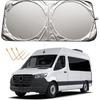Windshield Visor Compatible with Mercedes Benz Sprint 2007-2020 2021 2022 2023 2024 Cargo Plane Passenger Car Accessories Car Front Window Sunshade -