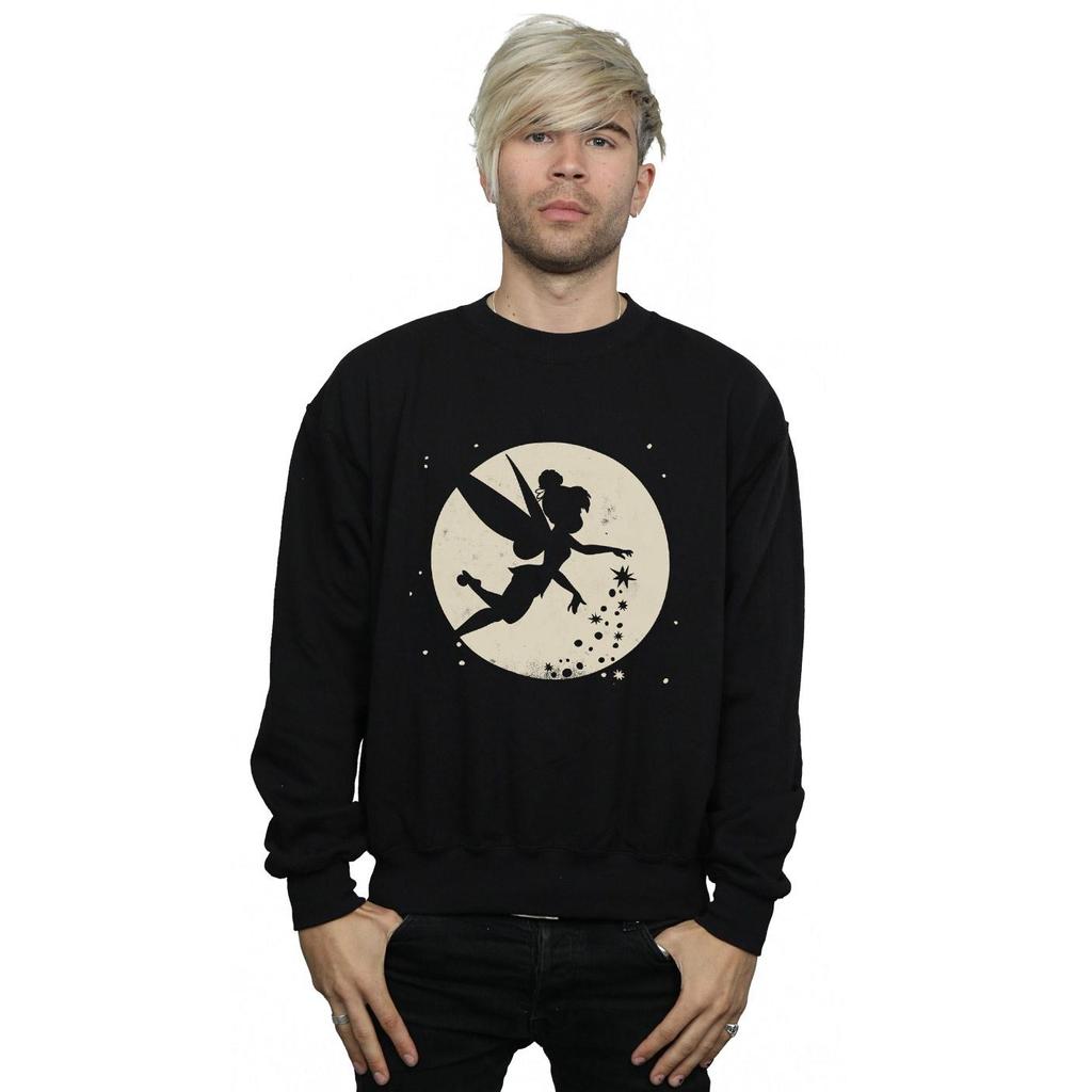 Disney Mens Tinkerbell Moon Cropped Sweatshirt