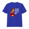 Футболка 'Baby Don't Hurt Me' Мем для спортзала Стильная для любителей фитнеса Винтажная Стиранная Универсальный унисекс топ для повседневной носки