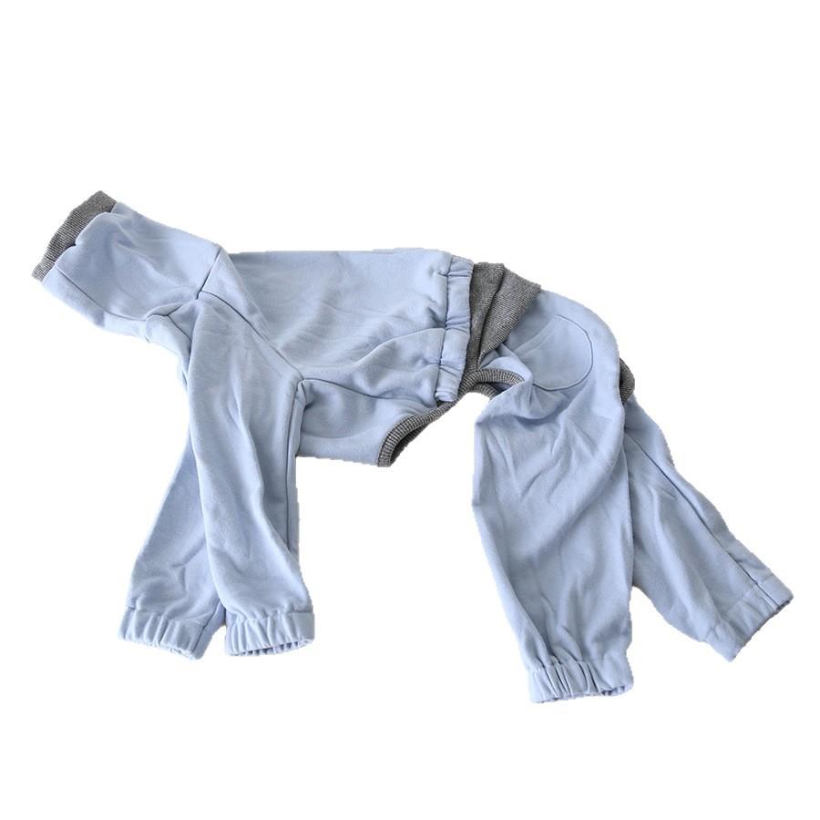 Petstyle 4-Leg Dog Jumpsuit Turtleneck Sporty Layered Bodysuit for Italian Greyhound Whippet, Soft Stretchy Pullover Onesie Warm