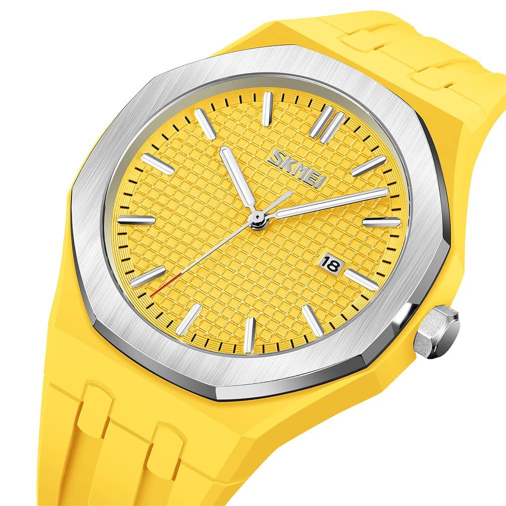 Часы SKMEI, простые, для школьников, силиконовые, спортивные, водонепроницаемые, стильные, повседневные, брендовые, аналоговые, кварцевые, с большой датой и флуоресцентным дисплеем