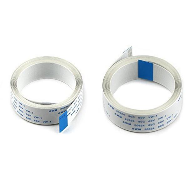 2 Packs 15 Pin Ribbon Flex CSI Cable with 15cm 30cm 50cm 100cm 200cm Length for Raspberry Pi Camera