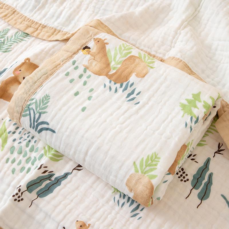 Six-Layer Pure Cotton Baby Bath Towel & Blanket