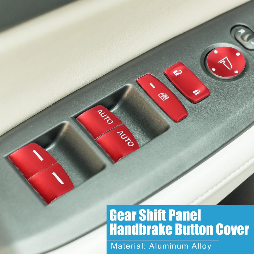 ABSOPRO Красный Мастер Кнопка Переключателя Стеклоподъемника Накладка Декоративная Наклейка для Honda Accord 10 штук 2018-2022