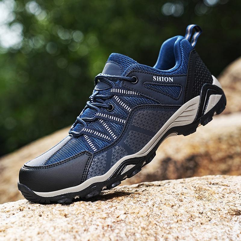 Четыре сезона Низкий верх Уличная обувь для хайкинга Большой размер Модная спортивная обувь для бега Мужская Нескользящая Дышащая Повседневная обувь
