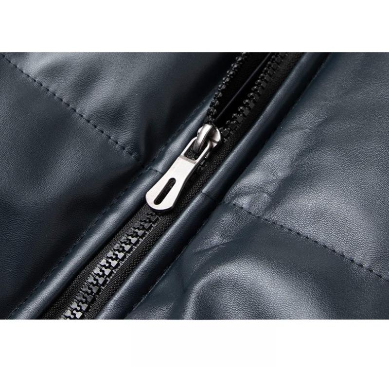 Winter new cotton leather jacket fashion men's thickened leather jacket cotton jacket
