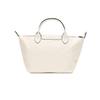 Longchamp Le Pliage Xtra 25 Button Zipper Closure Leather Dumpling Shoulder Tote Bag Small Women bags White 1512987037