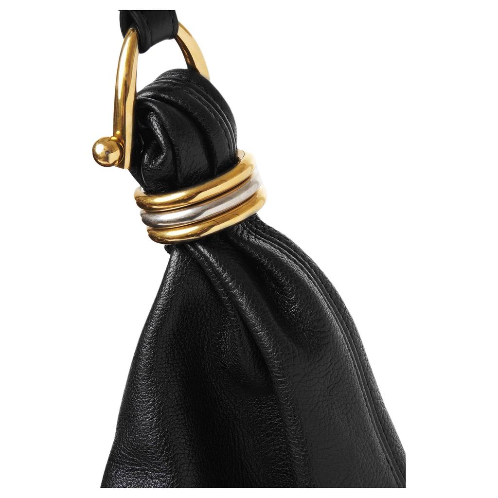 Chloe Bracelet Adjustable Detachable Shoulder Strap Zipper Closure Pebbled Leather With Shiny Pebbled Calfskin Shoulder Bag Large CHC24-AS610N72-001