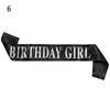 Gifts Glitter Party Decoration Ribbons Birthday Girl Shoulder Girdle Satin Sash