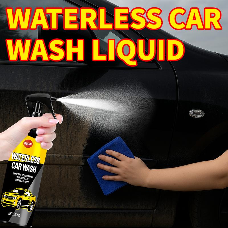 IFUBO 100ml Waterless Car Wash Liquid Quick Clean Spray No Rinse Powerful Stain Removal Portable Exterior Paint Safe Dust Remove