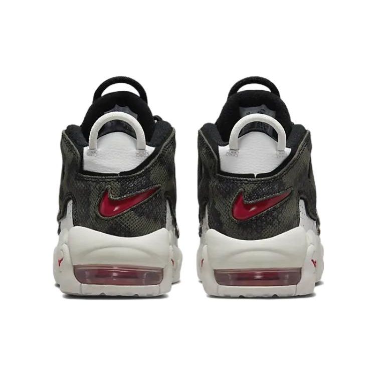 Nike Детские кроссовки Air More Uptempo GS Tunnel Walk разноцветные Summit-White University-Red DZ4843-100