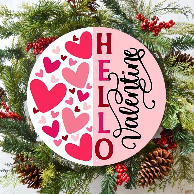 1 шт. Современная деревянная табличка на дверь с надписью «С Днем святого Валентина» — многофункциональный праздничный настенный декор с акцентами в виде сердца для использования дома и на улице