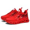 Men Flame Printed Sneakers  New Flying Weave Sports Running Shoes Outdoor Athletic Footwear  Deportivas
