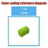 50g MOC 48729 Educational Small Particle Building Blocks Mechanical Claw Connector Parts