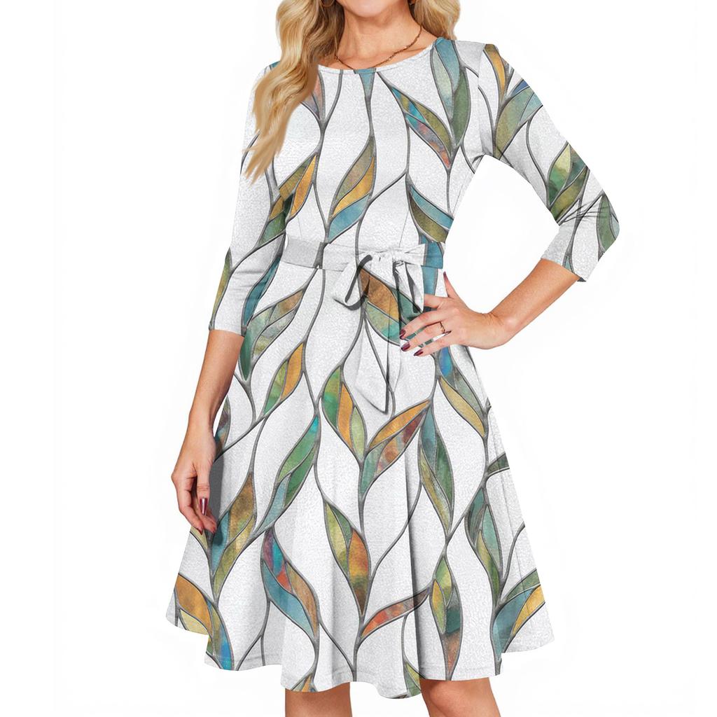 Женские коктейльные платья с рукавом 3/4, винтажное платье для гостьи на свадьбу