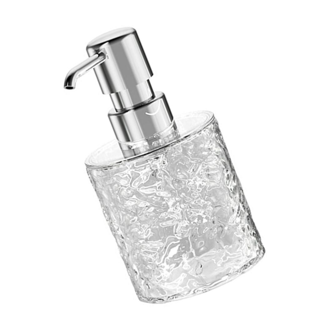 Прозрачный кристальный дозатор для мыла, многоразовые дозаторы для жидкого мыла для рук, мыла для посуды для столешницы в ванной комнате, кухонной раковины