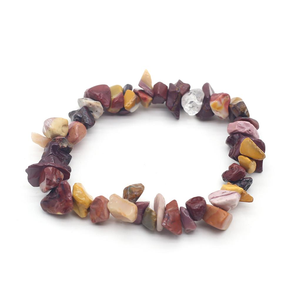 1 шт., браслет из натурального камня, нерегулярный кристалл, аметист, агат, флюорит, синяя бирюза, опал, браслеты для женщин и мужчин, ювелирные изделия 19 см