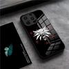 Чехол для телефона W-Witcher для iPhone 17 Pro Max 15 Pro 16 14 Plus 12 13 Mini 11 Pro Ударопрочный стеклянный чехол