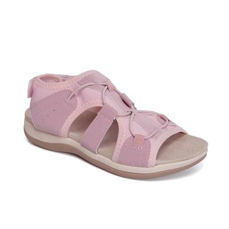 Summer New Hot-selling Velcro Round Head Flat Bottom Light Breathable Beach Women's Sandals