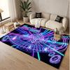 Music General Theme Soft Crystal Velvet Rug Custom Name & Text Print Non Slip Floor Rug for Bedroom Living Room