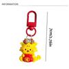 Dancing Lion Lion Dance Pendant Creative Chinese Style Keyring Zodiac Dragon Keychain  Unisex