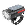Solar Power Bike Front Lamp USB Rechargeable Cycling Flashlight Waterproof 3 Level Dimmable for Cycling Accessories Night Riding