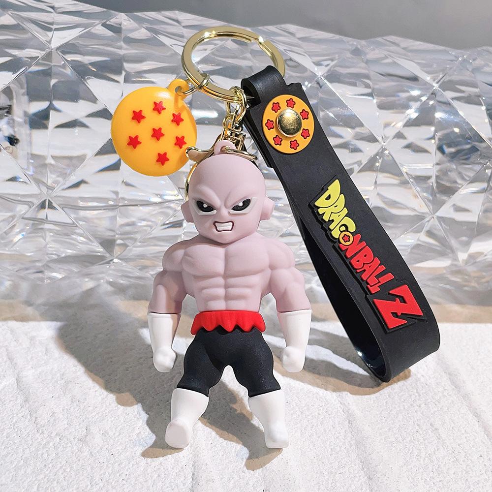Брелок Dragon Ball Z Аниме Супер Сайян Гоку Фигурка Милый Брелок Подвеска на Сумку Украшение для Машины Аксессуары для Ключей Детская Игрушка Рождественские Подарки