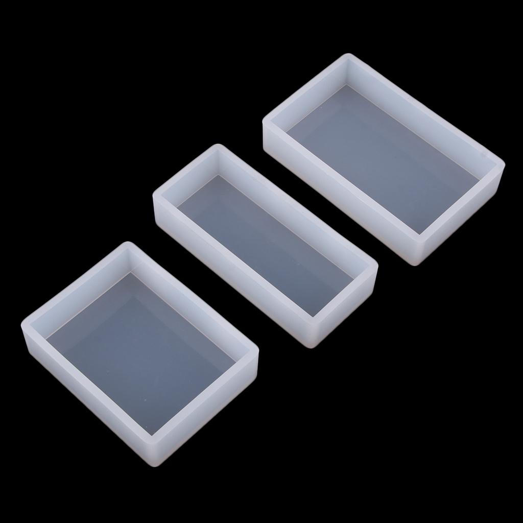 9x Прямоугольный силиконовый смоляной ювелирный бриллиант для литья смолы, мыла, эпоксидной смолы