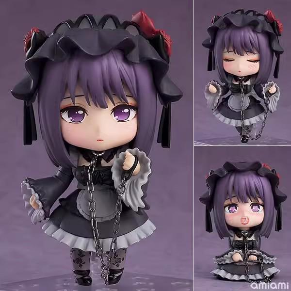 Q Version Anime Girl Figure: Cute, Beautiful, Replaceable Face Toy Ornament - Ideal Birthday Gift