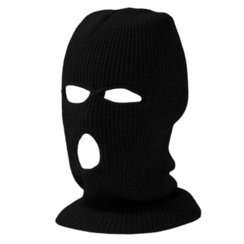 LIMSE Balaclava, Knit Hat, Face Mask, Lightweight, Windproof, for Dance, Hip Hop, Motorcycle, Airsoft, and Cold Weather (Black)