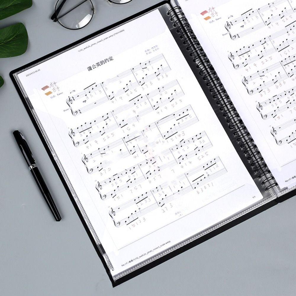 Creative Loose Leaf Notebook Fashionable Budget Binder Multi-purpose Sheet Music Folder Gift