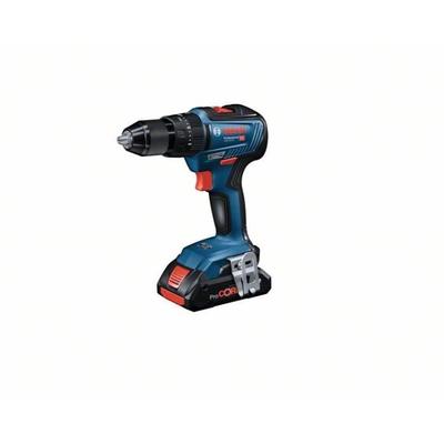 Ударная дрель-шуруповерт GSB 18V-55 (28/55/- Нм) + 2 аккумулятора 2,0 Ач + зарядное устройство GAL 18V-40 - 06019H5305