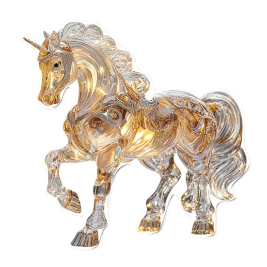 2D Акриловая Подвеска Лошадь Плоская Мультяшная Подвеска Лошадь Брелок Шарм Красочное Украшение Лошадь для Рюкзака Украшение Рождественской Елки