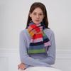 Gentle Atmosphere, Warm and Versatile Contrasting Colors, Striped Wool Knitted Scarf, Female Autumn and Winter Couple Scarf