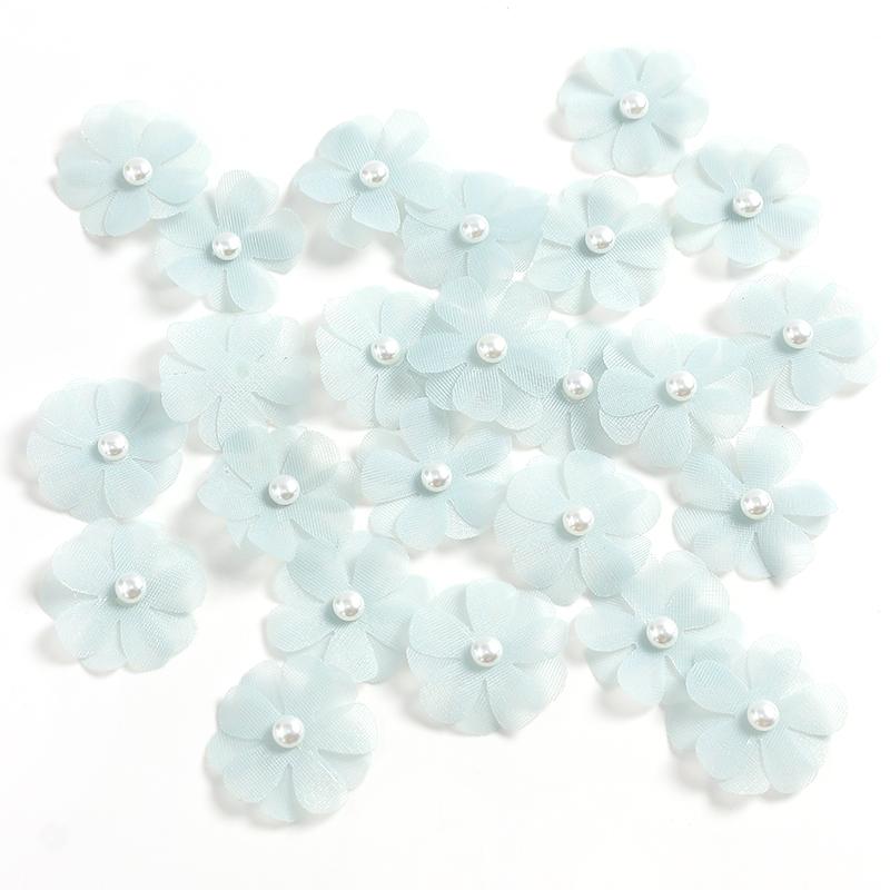 30/50Pcs Artificial Pearl Flower Clothing Accessories Furniture Living Room Decoration Wedding Fruit Tray Outdoor Garden Decor