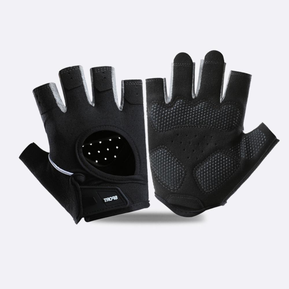 Anti-Slip Racing Finger Mittens Wear-Resistant Men'S Fingerless Gloves Outdoor Sport