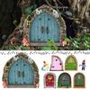 Sculpture Figurines Wooden Decoration Ornaments Courtyard Tree Decoration Fairy Tale Fairy Gate
