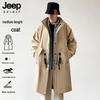 Мужской тренч средней длины на шнурке в японском стиле JEEP SPIRIT