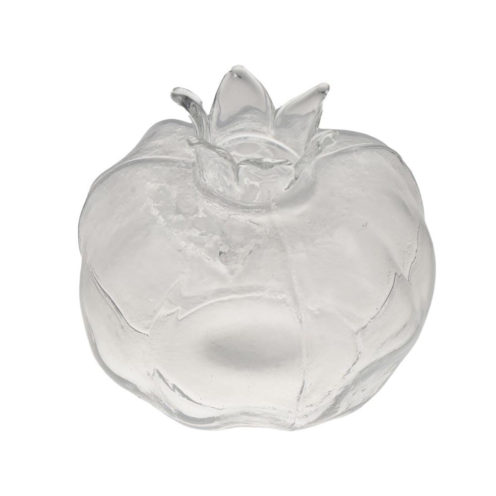 Прозрачная гранатовая стеклянная ваза Красная фруктовая ваза Креативная гидропонная ваза для цветов Настольная