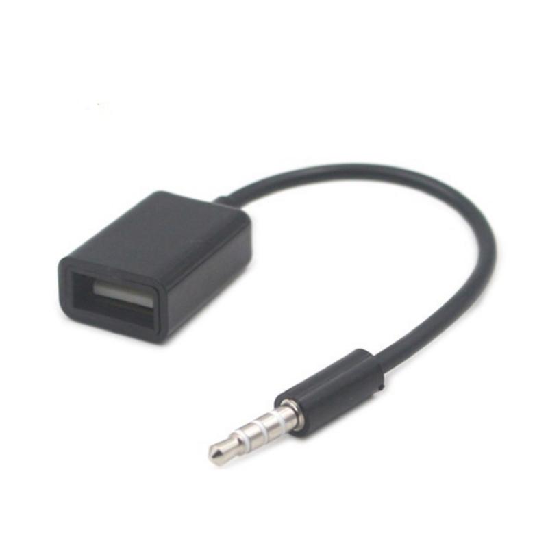 Автомобильный USB-адаптер-переходник на AUX 3,5 мм, соединительный провод, подходит для автомобильных звуковых систем, воспроизведения музыки