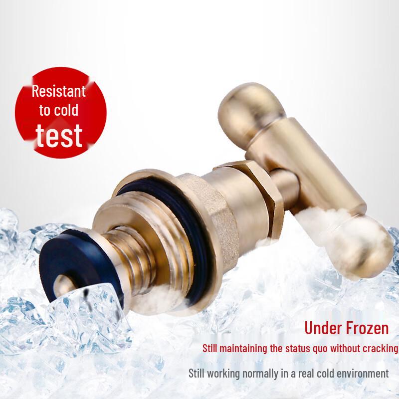 Old-fashioned Brass Single Cold Water Faucet