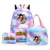 3Pcs/set Anime Dragon Ball Backpack for Girls Boys Back To Schoolbag with Lunch Bag Student Bookbag Men Women Travel Bag Mochila