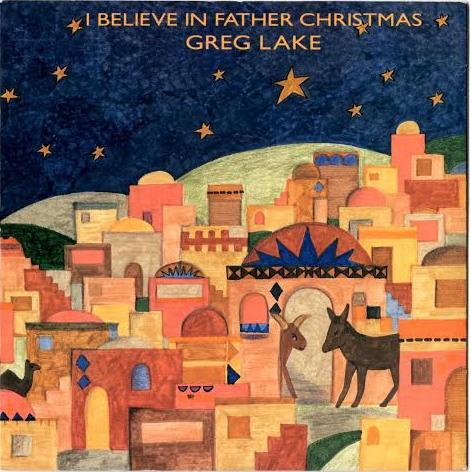 7inch Record GREG LAKE I Believe In Father Christmas A7393 Atlantic 1992 UK Rock Used