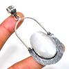 Selenite Gemstone 925 Silver Plated Handmade Jewelry Pendant 2.84"