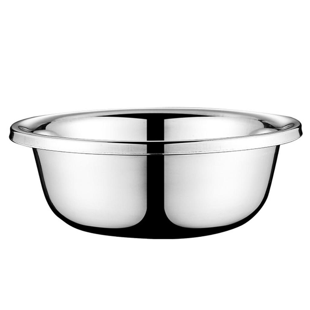 Multipurpose Mixing Bowl Stainless Steel Kitchen Bowl Salad Making Bowl Vegetable Basin for Mixing Stirring Kneading Dough