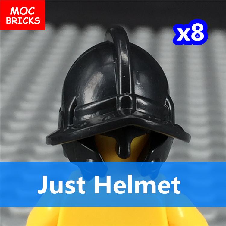 MOC Кирпичи Черный Меч Щит Копье Алебарда Шлем Средневековые Рыцари Рим Фигурка Действия Образовательный Строительный Блок Подарки