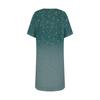 Womens Summer Dresses Short Sleeve Linen Casual T-Shirt Dresses Swing Beach Midi Dress Sundresses With Pockets