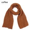 Fashion Outdoor Winter Warm Long Scarves Knitted Scarf Solid Color Vintage