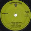 7inch Record AMERICA - A Horse With No Name K16128 Warner Bros. Re 1971 UK Rock Used